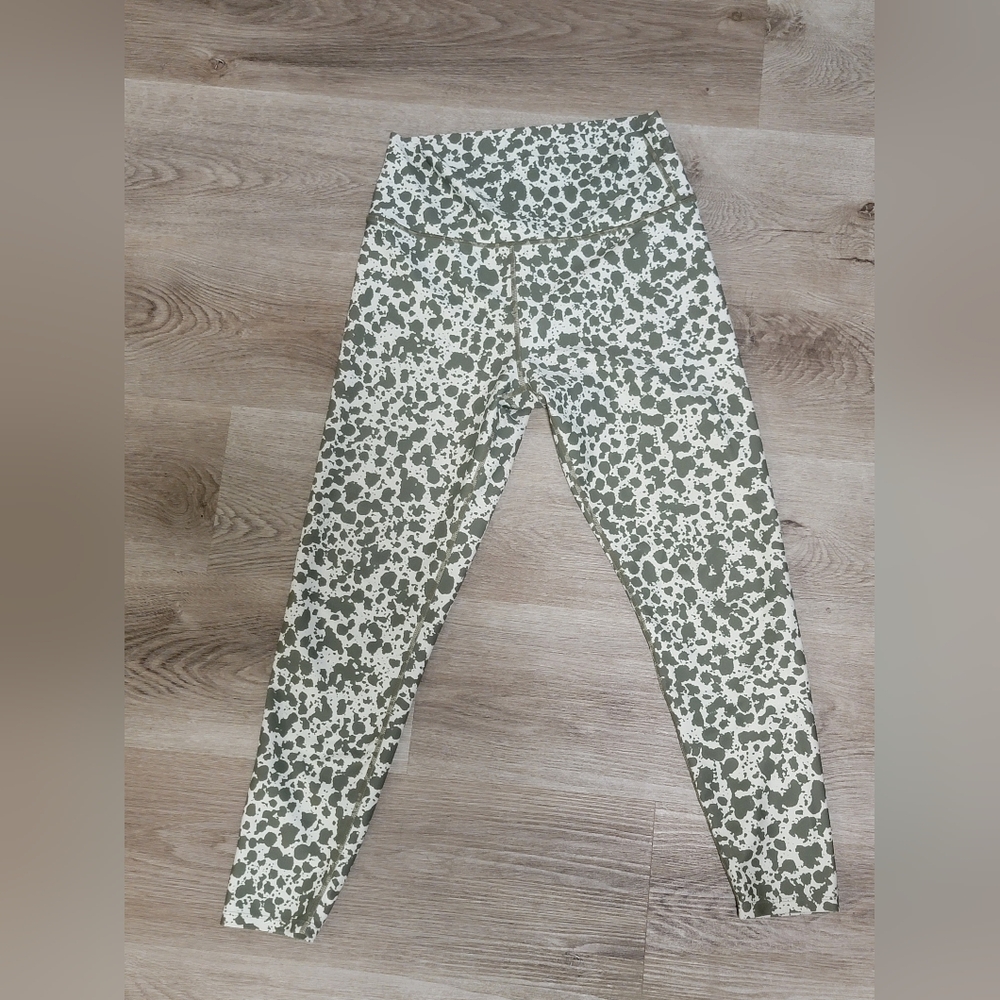 SAGE Collective Olive and White Leggings
